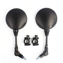 Espejo retrovisor de motocicleta - Diseño ajustable y plegable de 360°, Espejo redondo retrovisor lateral de para motocicletas, Espejos de bicicleta