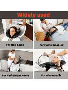 1pc Inflatable Hair Washing Basin & Portable Shampoo Tray For Elderly & Pregnant Women Home Bathroom Decor Fall Decor Back To School