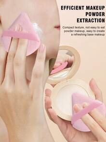 5/10/20/30/40/50PCS Makeup Tool Set Including: 10PCS Makeup Sponges For Liquid Makeup + 10PCS Mini Makeup Sponges For Liquid Makeup + 10PCS Triangle Powder Sponges For Loose Powder & Setting Makeup + 10PCS Air Cushion Powder Sponges For Face Makeup + 10PCS Air Cushion Powder Sponges For Face Concealer Makeup - Pink - View 5