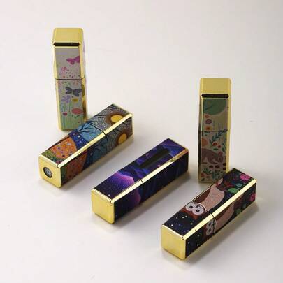 5ml Forest Bear Illustration Perfume Atomizer Refillable Metal Portable Travel Spray Bottle