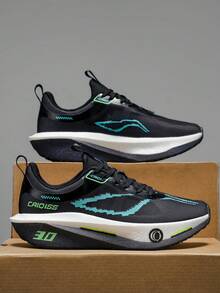 Men's Lightweight Breathable Running Shoes - Low-Top Stable Design, Rubber Sole Suitable For Road, Trail & Gym Training - Comfortable For All Seasons, Full Size Range, (Black/Orange), Sports & Casual Shoes, Fashionable Minimalist Fabric