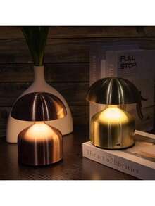 Modern Cordless Mushroom Touch Lamp, Dimmable Brightness, USB Rechargeable, Portable Adjustable Desk Lamp, Suitable For Home Decor, Bedside Or Tabletop, Perfect Holiday Gift