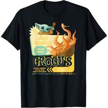 Star Wars Grogu's Diner Squid Chowders The Mandalorian Grogu T-Shirt - 黑色 - 查看 1