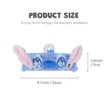 Miniso Stitch/ Plush Hair Band, Soft Skin-Friendly & High Elastic Headband For Home Washing And Skincare (1 PC) - Multicolor - View 8