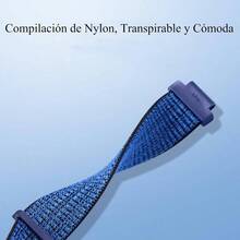 ZHIKE 2Piezas Correa Compatible con Watch 4 Pro, Extensible Pulsera Banda de Nylon para Watch 4 Pro - S/M + Nebulosa Violeta+Siete Arco Iris - Ver 3