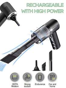 Aspirapolvere portatile per auto, super potente, alta aspirazione, aspirapolvere palmare ricaricabile senza fili, perfetto per pulire casa, tastiera, divano, 1800mAh, accessori per auto