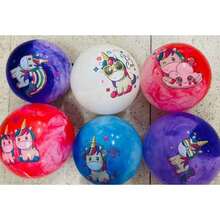 Kit Of 20 Assorted Inflatable Vinyl Beach Balls For Children - Multicolor - View 6