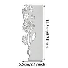 6pcs Metal Flower Cutting Dies, Carbon Steel Cutting Molds For DIY Paper Card Crafts, Scrapbooking, Greeting Cards, Home Decor Projects