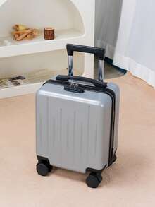 14-Inch Carry-On Luggage With Password Lock, Small Suitcase, Lightweight Travel Rolling Luggage For Women And Men - Multicolor - View 3