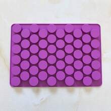 1pc Mini Cylinder Shaped Silicone Chocolate Mold, Candy, Chocolate, Cookie, Ice Cube, Homemade Baking Tool - Purple - View 6