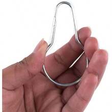 Ganchos de cadena colgantes de estilo de cortina de ducha de metal para clasificar y organizar - por defecto - Ver 2