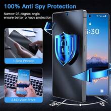 ZYONS 2pcs Matte Privacy Screen Protector For Galaxy, Compatible With Samsung Galaxy A07 A17 A56 A36 A26 A16 A06 A55 A35 A25 A15 A05 A05S A54 A34 A24 A14 A04 A53 A33 A23 A13 - Anti-Fingerprint Smoothness Coating, Bubble-Free, Easy To Apply, Frosted Anti-Peeping TPU Soft Film Non Glass, Privacy Protection, Protector De Phone, For Phone, Halloween Gift For Birthday, Family, Friends Phone Screen Protector, Phone Accessories