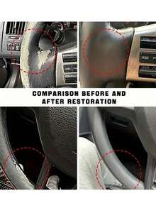 KineShineX 通用汽车修补膏，汽车划痕修补膏，汽车内饰轮胎配件修补膏，防褪色，汽车保养膏，防泛黄，轮胎增黑膏，让您的爱车焕然一新，汽车经销商必备配件，汽车划痕修补漆 - 彩色 - 查看 5