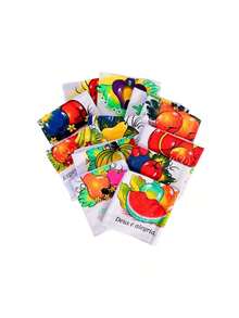 Kit With 24 Printed Napkin Hem Dishcloths 0.45cm X 0.75cm 100% Cotton - 查看 2