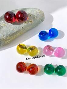 女士耳钉 - 圓形 - 查看 5