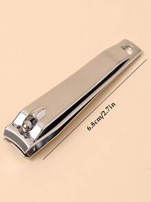 2pcs Classic Stainless Steel Nail Clippers, Heavy Duty Large Nail Trimmer, Manicure Tools, Easily Trim Thick Nails On Fingers And Toes, High Quality And Durable, Suitable For Commercial And Home Use, Unisex - Silver - View 7