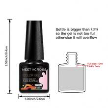 MEET ACROSS 1 Stück 7,3ml Gel-Nagellack für Weihnachtsnägel, Herbst-Winter-Farben, Semi-Permanent, Abweichbar, UV-Gel-Lack für Maniküre, Nagelkunst, DIY für Zuhause und Salon Nagelbedarf