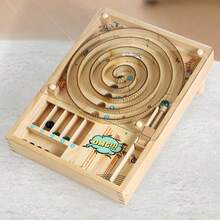 1 Stück vintage Holz Flippermaschine Spielzeug, Tischflipper Spiel, Weihnachtsgeschenk, Atmosphäre Dekoration