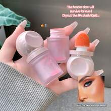 SHAQINUO Rubor líquido ligero, hidratante y de textura fina, de larga duración, fácil de aplicar, con un color vibrante, acabado uniforme y transparente, crea un aspecto radiante y saludable