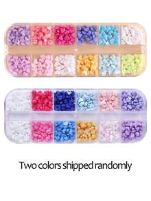 FULL BEAUTY 1盒装心形设计美甲装饰DIY指甲饰品美甲宝石美甲用品指甲 - 彩色 - 查看 8