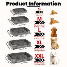 1 pieza Cama para gato, Nido universal para gato de 4 estaciones, Esterilla grande para gato/mascota, Cama para perros Teddy/pequeños, Sofá cálido para mascotas, Colchoneta para dormir de mascotas, Cama cómoda para mascotas