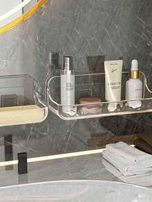 Wandmontierter Seifenhalter mit Saugnapf, kreativer Abtropfhalter für Badezimmer & Toilette - Verschiedenfarbig - Übersicht 9