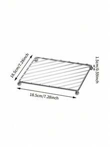 1/3pcs Square Heat Insulation Mat, Heat Resistant Kitchen Table Coaster, Cup Mat, Placemat, Christmas Gift - True Color - View 6