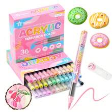 Flysea 全新肤色 12/24/36 色全美色彩，适用于漫画卡通肖像绘画、绘画写作，色彩鲜艳，图像丰富多彩，适用于学校用品，返校 - 彩色 - 查看 18