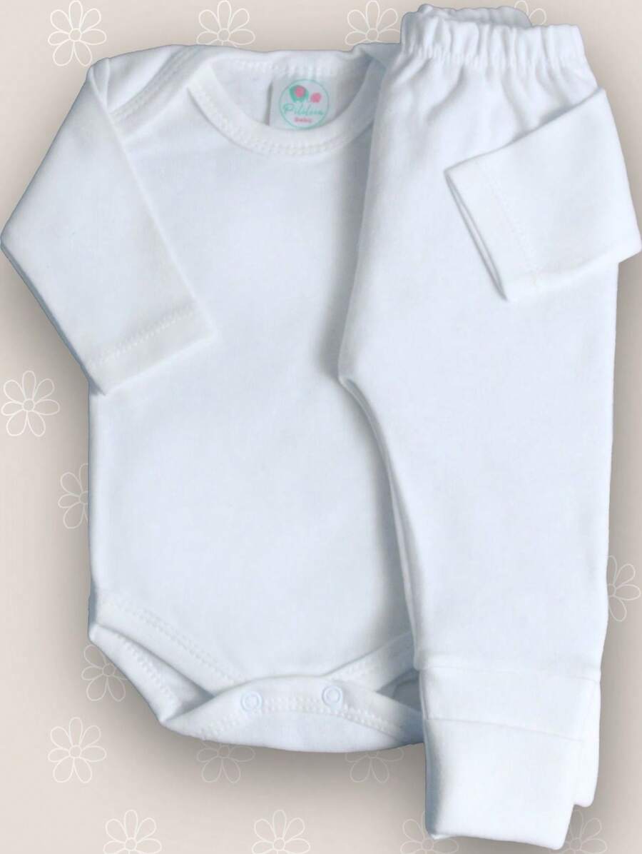 Maternity Outing Kit Bodysuit 100% Cotton - White - View 1