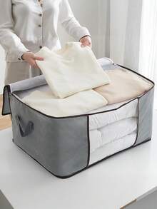 Foldable Storage Containers - Clothes Storage Bags With Lids And Handle For Organizing Bedroom Closet Clothing Comforter Organization And Storage, Ideal For Home, Bedroom, Dorm, Spa Wardrobes Under-Bed Storage