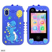 2,8 Zoll Kinder Telefon Spielzeug mit Einhorn Silikonhülle, stoßfestes Design, lustige Lernspiele & Musikplayer, kreatives Geschenk für Kinder, Weihnachten Halloween Geburtstag Geschenk für Kinder