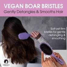 Curl Defining Brush Curly Hair – Vegan Boar Bristles, Teeth Shaping, Detangling & Frizz-, Shiny Curls (Purple, Round),Hair Tools,Hair Items,Travel Essential,Travel,Barber,Hairstylist,Barber Accessories,Valentine's Day,Hair Supplies,Hair Stylist,Barbershop,Salon,Vacation Essentials,Hair Products,Barbershop,Valentine's Gift,Travel Essentials For Women,Hair Stylist Tools - (Round) - View 5