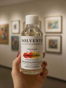 Solvente diluyente barniz brillo capacidad 125ml gama color pintura manualidades hogar accesorios resistentes mezcla transparente fácil aplicación diseño práctico multiusos - solvente gama color - Ver 6