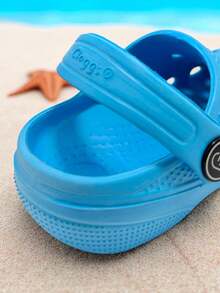 CLOGGS F.W. Sandalias Clogg Tipo zueco con cinta de ajuste al talón para Bebé Cómodas Antideslizantes playa o baño - Azul - Ver 4