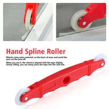Installation Of Hand Tools For Rolling Splicing Rollers On Nylon-Handled Threaded Doors And Windows - 紅色 - 查看 2