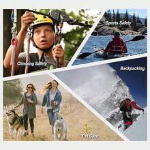 Mosquetones De 5 Piezas De 25 Kn Para Cuerdas De Aparejo. - Negro - Ver 3