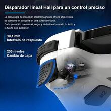 FEISEDY Mando de Juegos Inalmbrico Extensible para Android, Controlador Gamepad 5.0 con Diseo Ergonmico - Compatible con iOS, para Tabletas y Dispositivos Mviles - Blanco - Ver 3