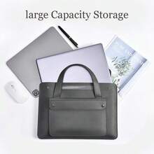 PU Laptop Bag Compatible With MacBook Air 13 Pro 14 16 Hp 13/14/15/16 Inch Notebook Simple Liner Bag Computer Sleeve