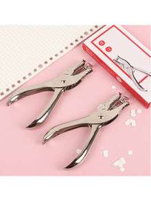 Perforadora de papel, perforadora de un solo orificio, adecuada para manualidades de bricolaje como tela, piel, cinturón, plástico, acrílico, lienzo, ante, papel, cartón, etc. Se puede usar como repuesto, reemplazo o compartir con amigos. Útiles escolares, temporada de regreso a clases