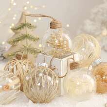 6PCS Christmas Ball Ornaments Set With Top Tier Surface Finishing Processes Decoration Suitable For Weddings Engagements Home Decor Christmas Decorations Room Decor Winter Christmas Decorations Home Christmas Gifts Christmas Decor