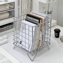 Metal Wire Storage Basket, Creative Desktop Organizer Basket, Wrought Iron Storage Rack, Office Desk Organizer Basket - Coffee Capsule Storage Box - Multi-Function Desktop Storage Box - Bathroom Toiletries Storage - Suitable For Kitchen, Bathroom, Living Room, Bedroom, Office And Other Spaces, Desktop Organizer, Storage Box, Tissue Box, Cosmetic Storage Box, Pen Holder, Essential For Back To School - Multicolor - View 3