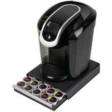 Mind Reader Single Serve Coffee Pod Drawer, 30 Pod Capacity, Countertop Organizer, 10.5"L X 12.75"W X 2.5"H, Black Black 30 Pod Capacity, 10.5"L X 12.75"W X 2.5"H Storage - 預設 - 查看 5