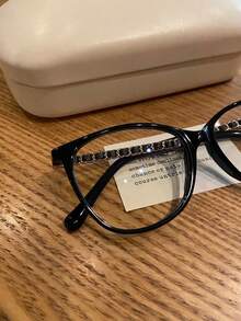 Luxurious Ladies' Flat Blue Light Glasses  I've Found A Treasure!! Elegant Glasses To The Core,A Pair Of Glasses That Will Make Your Heart Flutter,Suitable For All Face Shapes, Making The Face Look Smaller,High-End And Luxurious Tortoiseshell Color Spectacle Frame,Blue Light Glasses For Woman Men Safety Glasses  Glasses Protection Computer Gaming Glasses Women Cute Light Weight Red Frame Oversized Non Prescription Small Face Square Cat Eye Reduce Eye Fatigue On Computers, TVs, Phones, And Games, Suitable For Computer Lense Screen Protector Plain Glasses Clear Lens Glasses Blue Light Light Blocking Glasses Blue Light Glasses Light Glasses For For Women Men Light Glasses For Glasses For Women 99 Blue Light Glasses For Woman Blue Light Glasses Women/Men, Fashion Round Frame UV Ray Filter Computer Gaming Glasses Computer Glasses - Anti Eyestrain & UV Glare Protection Anti Glare - 亮黑 - 查看 11