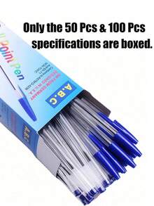 100 قلم حبر جاف بلاستيكي مقاوم للماء إبداعي للطلاب الذكور والإناث، للكتابة والملاحظات والتأشير والرسم، لوازم مكتبية، لعودة المدرسة - متعدد الألوان - مشاهدة 5