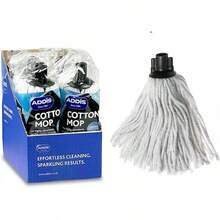 ADDIS Cotton Mop Refill, Graphite/ Metallic,White - Pack Of 12 - View 2