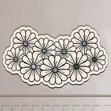 1/3 buc Covoraș Absorbant Antiderapant pentru Baie, Covoraș Diatomit cu Model Floral, Set de Baie, Covoraș de Toaletă în Formă de U și Covoraș pentru Chiuvetă, Covor de Bucătărie Decorativ de Crăciun cu Grosime de 2,5 mm