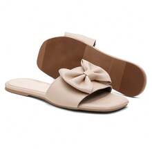 Rasteirinha Feminina Laço Confortavel Versatil Fashion Leve - Rosa chiclete - Visão 5