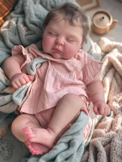 Muñecas Reborn con Apariencia Realista - Muñecas de Recién Nacidas Dormidas de 18 Pulgadas con Apariencia Realista, Cuerpo de Tela Suave y Juguete de Alimentación para Niños de 3 Años y Más