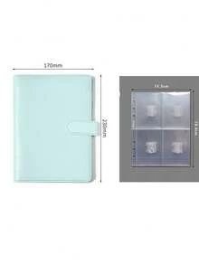 1Set Premium Multi-Functional A5 Photo Card Binder Photo Book, Sleek Album Design, Compact And Durable Organizer, PU Leather Binder Notebook Cover Loose-Leaf Organizer For Daily Planning And Note-Taking, Office Supplies, Ticket Card Collection Book