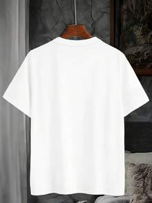 Maglietta casual da uomo, girocollo in cotone con stampa a artiglio Kelme, maniche corte leggere, tessuto leggermente elasticizzato, vestibilità regular, abbigliamento casual